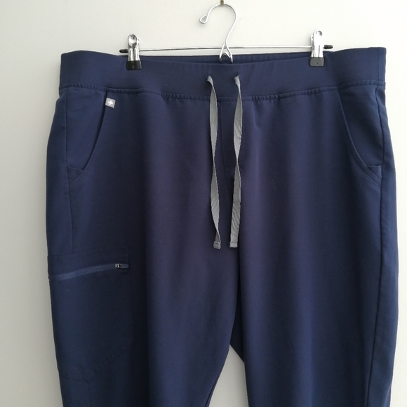 Figs Plus Size Zamora Joggers Medical Scrub Bottoms Navy Blue XXL - Picture 4 of 16